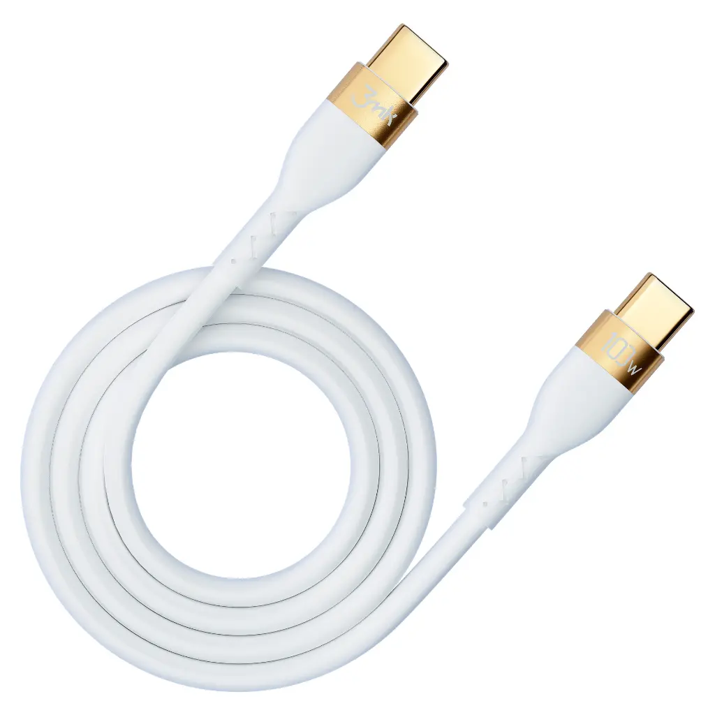 Accessories - 3mk Hyper Silicone Cable C to C 2m 100W White (2).webp
