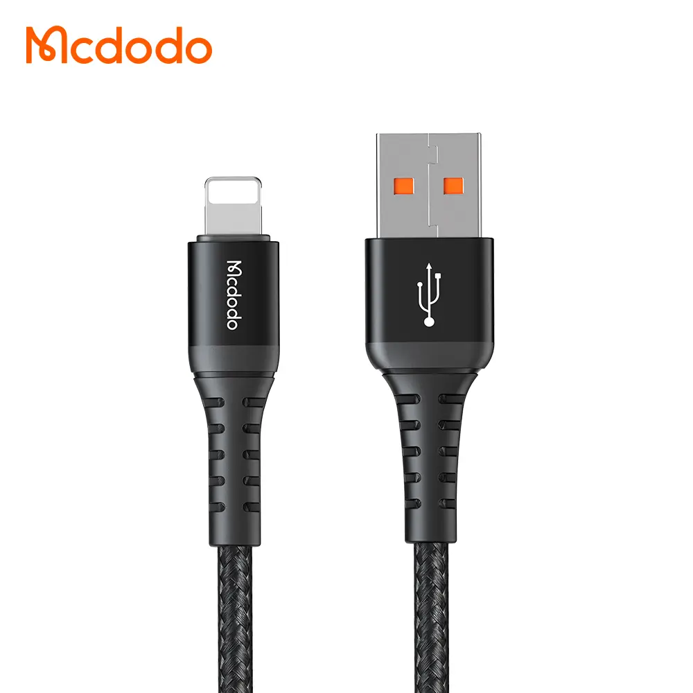 [20020002] Լիցքավորման լար McDodo Lightning Data Cable 1m black CA-2261
