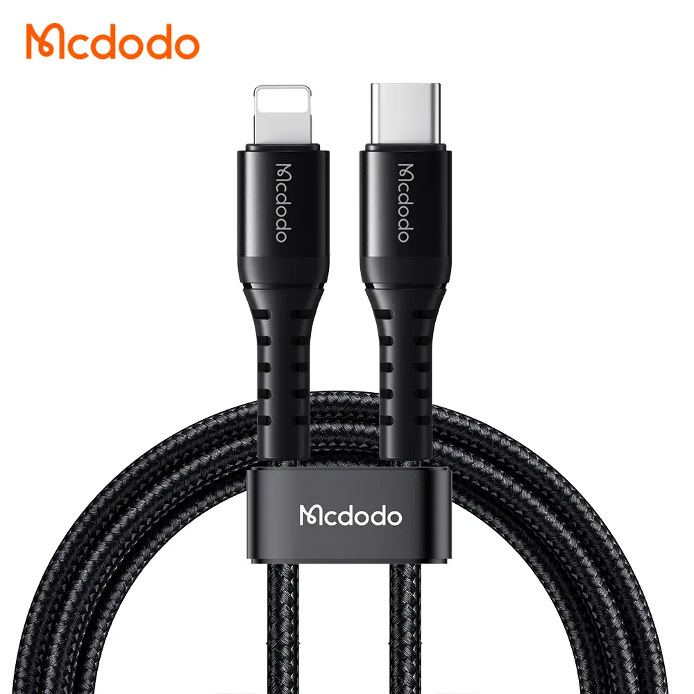 Լիցքավորման լար McDododo USB-C to Lightning 36W Data Cable 1m black CA-5631