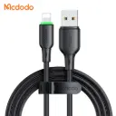 Լիցքավորման լար McDododo Lightning Cable with LED Light 1.2m black CA-4741
