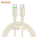 Լիցքավորման լար McDododo 65W Type-C to C Cable  with LED Light 1.2m beige CA-4770