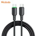 Լիցքավորման լար McDododo 65W Type-C to C Cable  with LED Light 1.2m black CA-4771