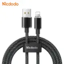 Լիցքավորման լար McDodo Lightning Transparent Data Cable 1.2m black CA-3640