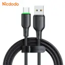 Լիցքավորման լար McDododo Type-C 6A Cable with LED Light 1.2m black CA-4751