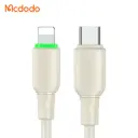 Լիցքավորման լար McDododo 36W Type-C to Lightning Cable with LED Light 1.2m beige CA-4760