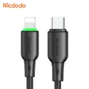 Լիցքավորման լար McDododo 36W Type-C to Lightning Cable with LED Light 1.2m black CA-4761