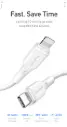 Լիցքավորման լար McDododo 36W Type-C to Lightning Cable 1.2m white CA-7290