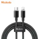 Լիցքավորման լար McDododo 36W Type-C to Lightning Transparent Cable 1.2m black CA-3660