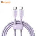 Լիցքավորման լար McDododo 100W Type-C to C Transparent Cable 1.2m purple CA-3672
