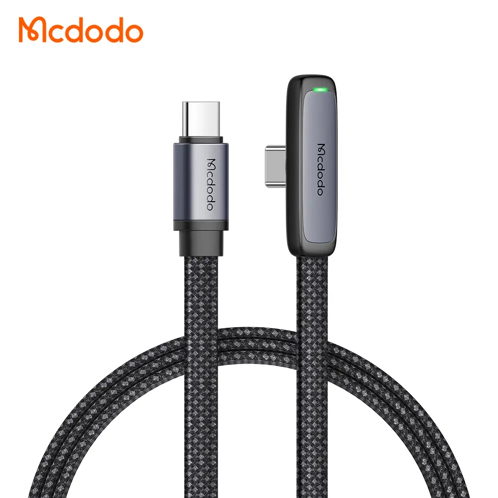 Լիցքավորման լար McDododo 90 Degree 65W Type-C to Type-C Data Cable 1 .8m CA-3361