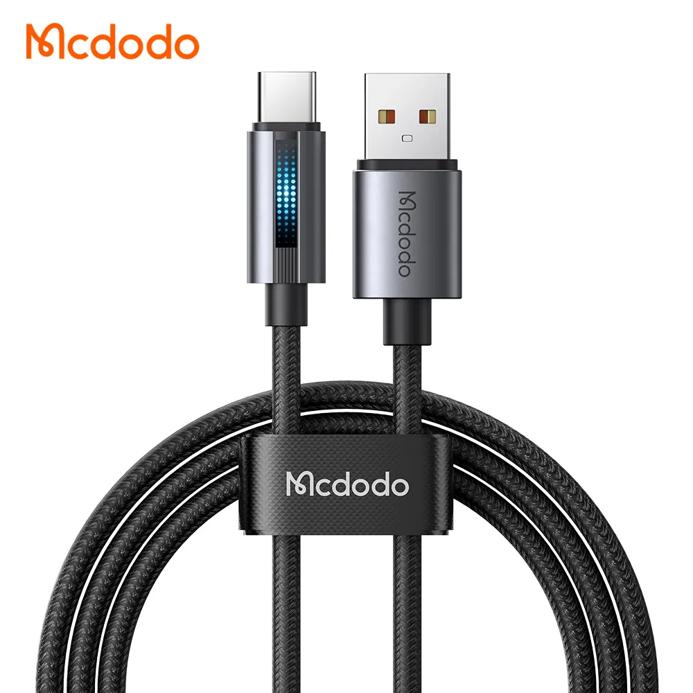 Լիցքավորման լար McDodo USB-A to C Cable with Breathing Light 1.2m black CA-5180