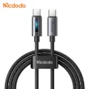 Լիցքավորման լար McDododo USB-C to C 100W Cable With Breathing Light 1.2m black CA-5740