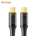 Լիցքավորման լար McDodo 100W Type-C to C Transparent Data Cable 1.2m black CA-2110