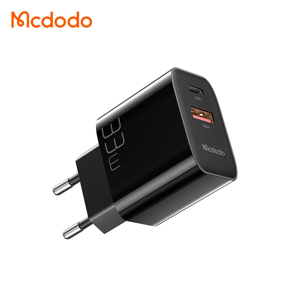 [20010007] Լիցքավորիչ McDodo 33W 1C+1A Fast Charger Black CH-0921