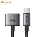 Լիցքավորման լար McDododo 140W USB-C to Magsafe 3 Magnetic Cable with LED 2m black CA-1470