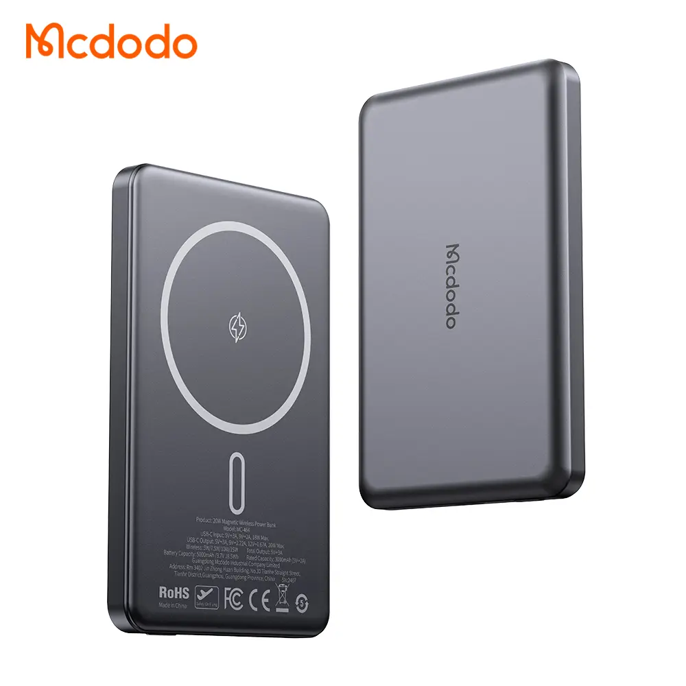 [20030008] Արտաքին Մարտկոց McDodo 20W Magnetic Wireless Power Bank 5000mAh 1C MC-4641