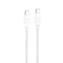 Լիցքավորման լար Foneng XS02 1.2M Braided 60W Type-C to C White - 2172