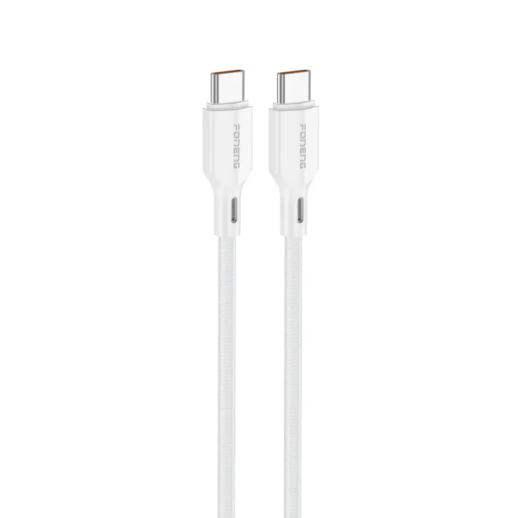 Լիցքավորման լար Foneng XS11 1M Braided 60W Type-C to C - 6507