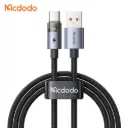 Լիցքավորման լար McDodo USB-C Trsp Cable with Light black 1.2m CA-6890
