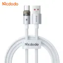 Լիցքավորման լար McDodo USB-C Trsp Cable with Light white 1.2m CA-6892