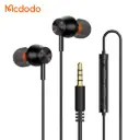 Ականջակալ McDodo DC3.5 Wired Earphone black (In-ear) HP-3500