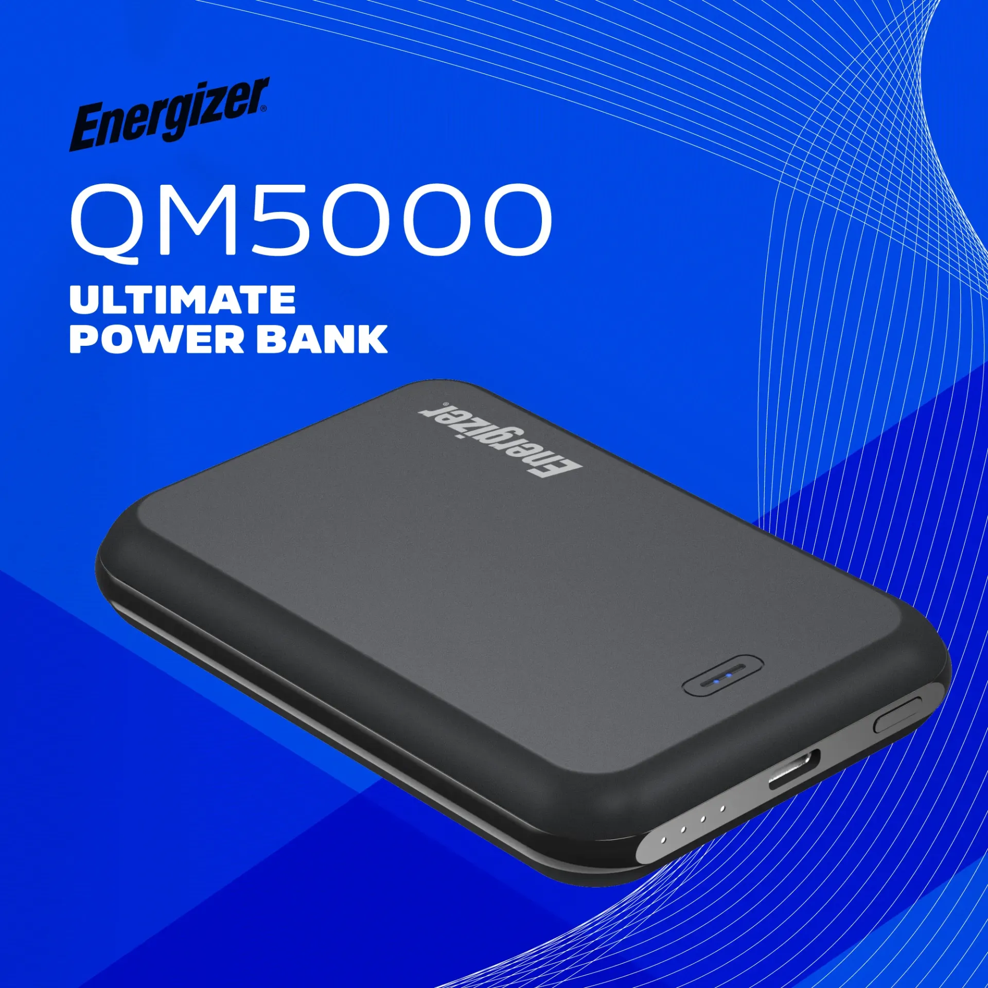 Արտաքին Մարտկոց Energizer Magnetic Power QM5000-BK 5000mAh Black