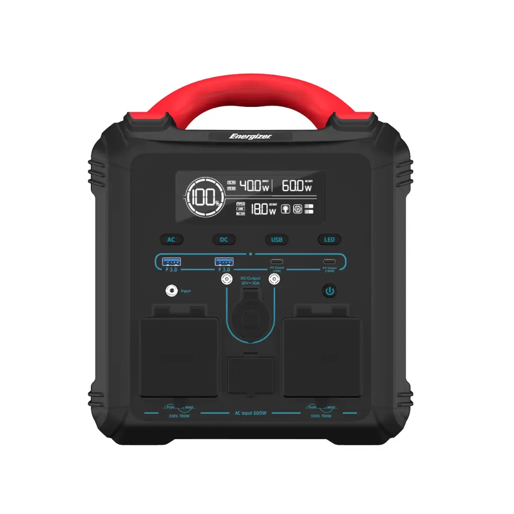 Շարժական էլեկտրակայան Energizer PPS PPS550W1F 551.25Wh Peak 1400W  Black/Red