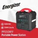 Շարժական էլեկտրակայան Energizer PPS PPS550W1F 551.25Wh Peak 1400W  Black/Red