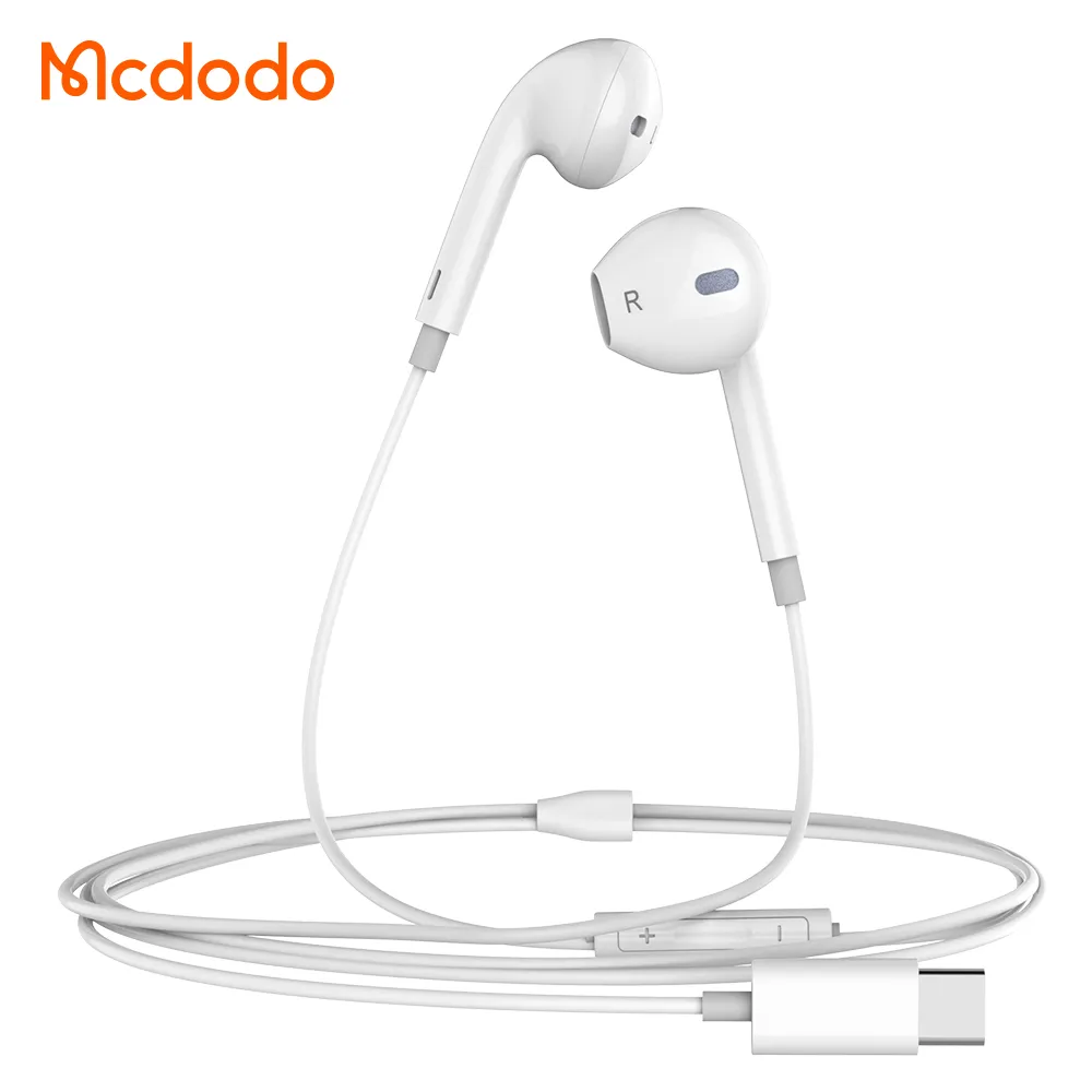 Ականջակալ McDodo Type-c Wired Earphone  white HP-6071