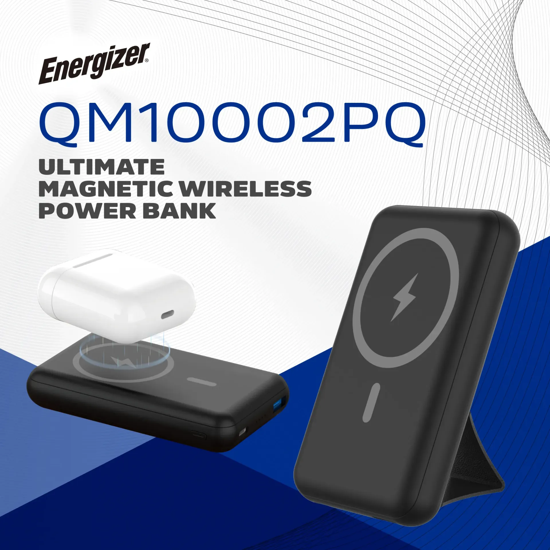 Արտաքին Մարտկոց Energizer Magnetic Wireless Charging QM10002PQ Black