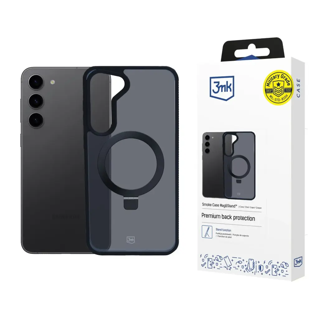 Պատյան Samsung Galaxy S24 - 3mk Smoke Case Mag&Stand - 7265
