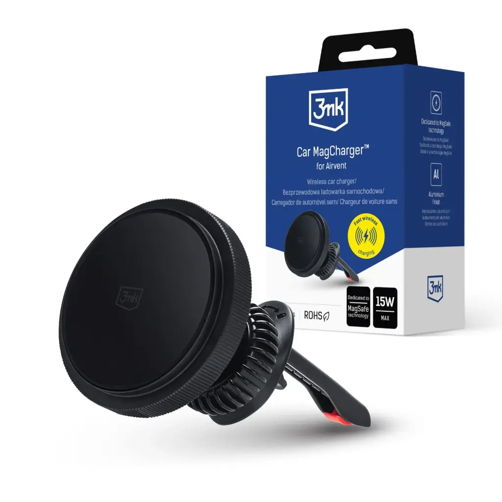 Լիցքավորիչ մեքենայի հենակ 3mk Car MagCharger for Airvent - 3428