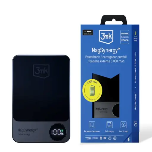 [20030006] Արտաքին Մարտկոց 3mk  MagSynergy 5000mAh - 2486