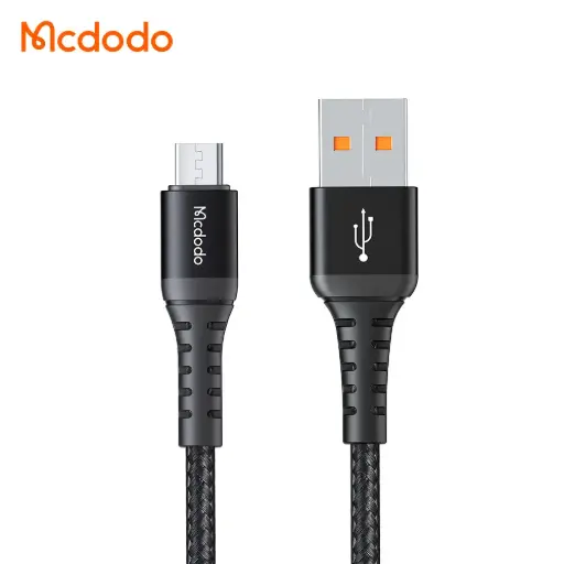 [20020001] Լիցքավորման լար McDododo Micro USB Data Cable 1m Black CA-2281