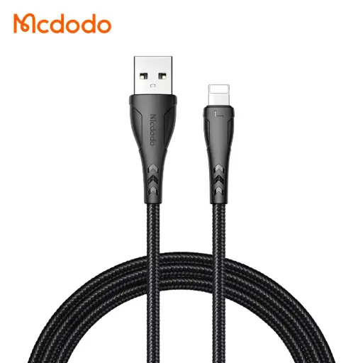 [20020037] Լիցքավորման լար McDododo Lightning Cable 1.2m black CA-7441