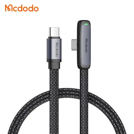 [20020067] Լիցքավորման լար McDododo 90 Degree 65W Type-C to Type-C Data Cable 1 .2m CA-3360