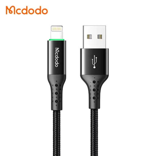 [20020007] Լիցքավորման լար McDododo Auto Power Off Lightning Cable 1.2m black CA-7410
