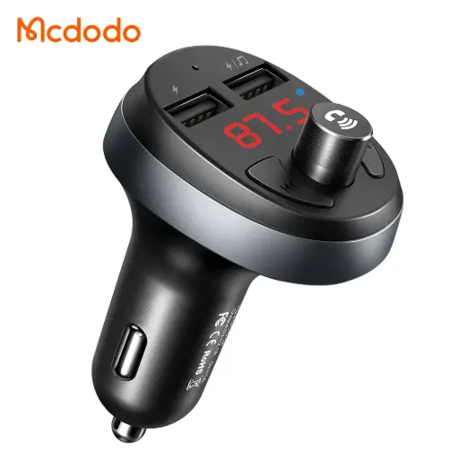 [50070003] FM Modulator McDodo 15W Bluetooht FM 2A Car Charger CC-6880