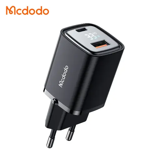 [20010018] Լիցքավորիչ McDododo 33W 1C+1A Digital Display Fast Charger CH-1701