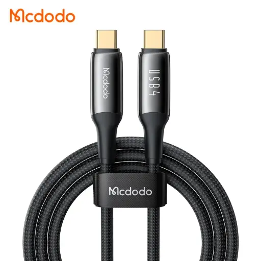 [20020049] Լիցքավորման լար McDododo 240W USB4.0 Type-C to C Cable 1.2m black CA-2990