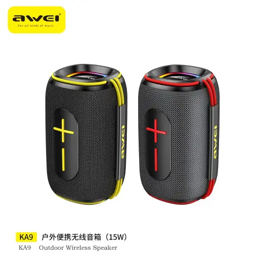 [30030001] Բարձրախոս  AWEI KA9 Black-Red