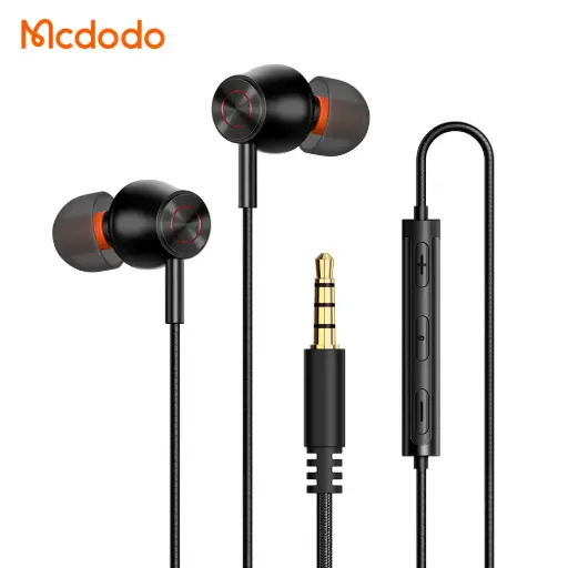 [30050007] Ականջակալ DC3.5 Wired Earphone black (In-ear) HP-3500