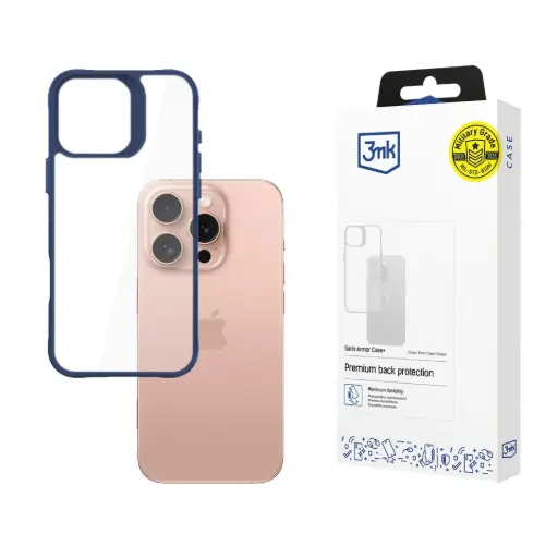 [20050144] Պատյան Apple iPhone 16 Pro - 3mk Satin Armor Case+ Blue - 2666