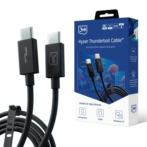 [20020054] Լիցքավորման լար 3mk Hyper ThunderBolt Cable 240W - 5139