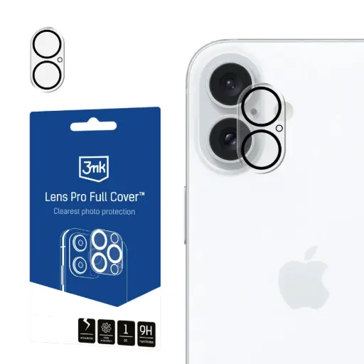 [90060008] Պաշտպանիչ ապակի 3mk Lens Pro Full Cover Apple iPhone 16/16 Plus - 8485